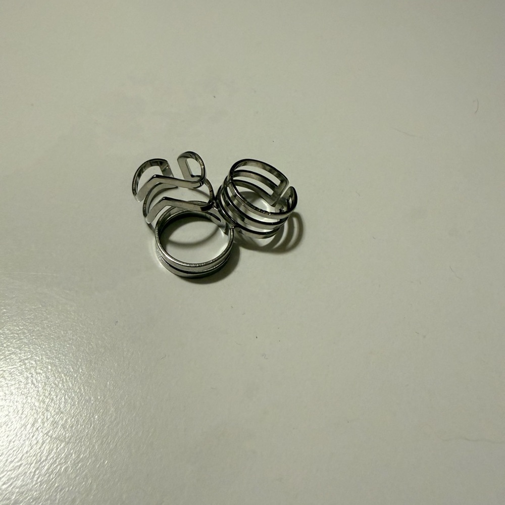 Silver Spiral Rings